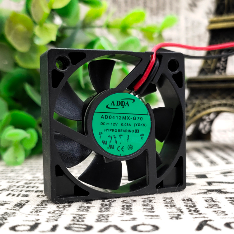 Cooling Fan for ADDA AD0412MX-G70 DC12V 0.08A 4010 4cm hydraulic bearing silent cooling fan 2 pin