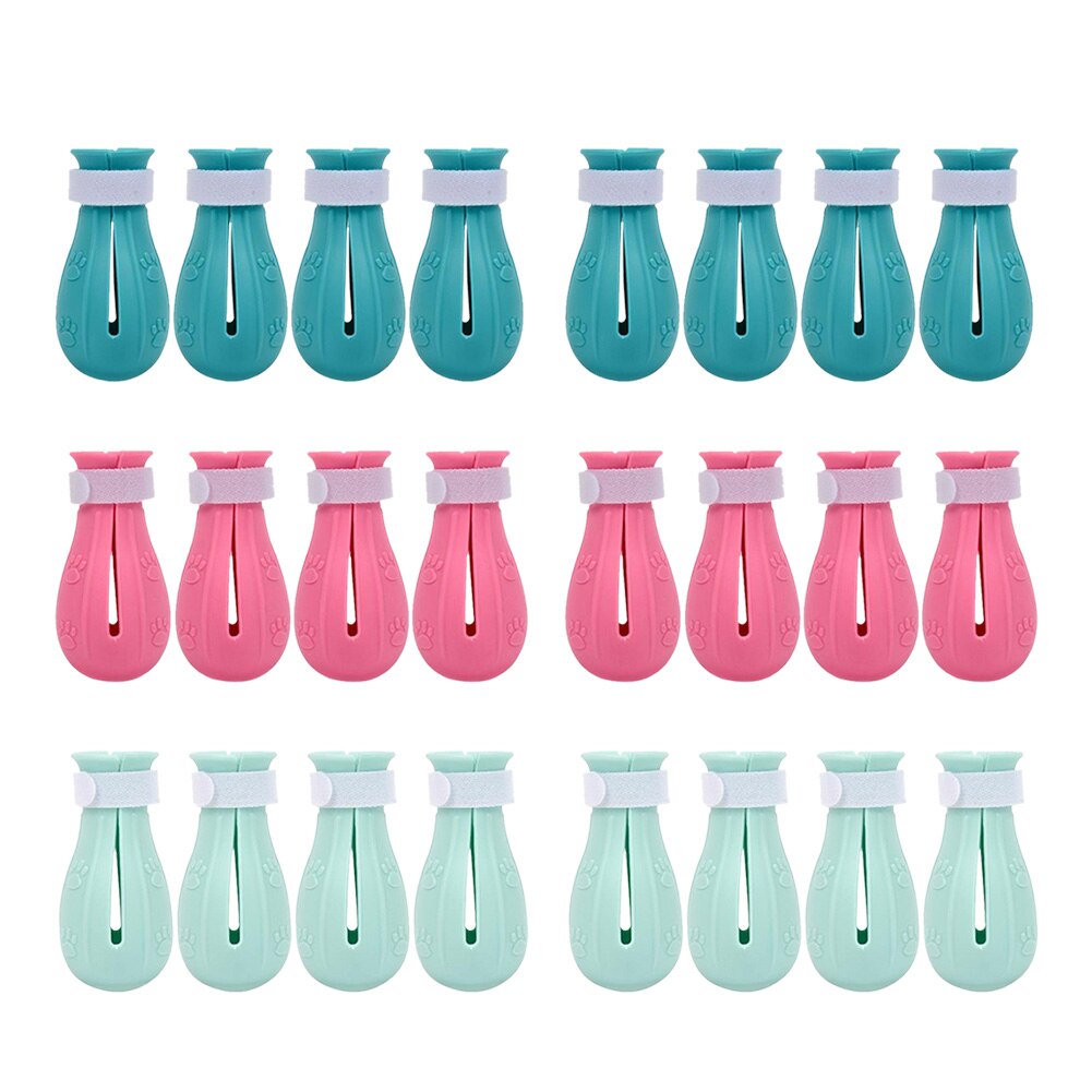 Siliconen Kat Anti-Kras Schoenen Voor Katten Verstelbare Pet Kat Laarzen Snijden Nagels Kat Claw Paw Cover Protector Pet grooming