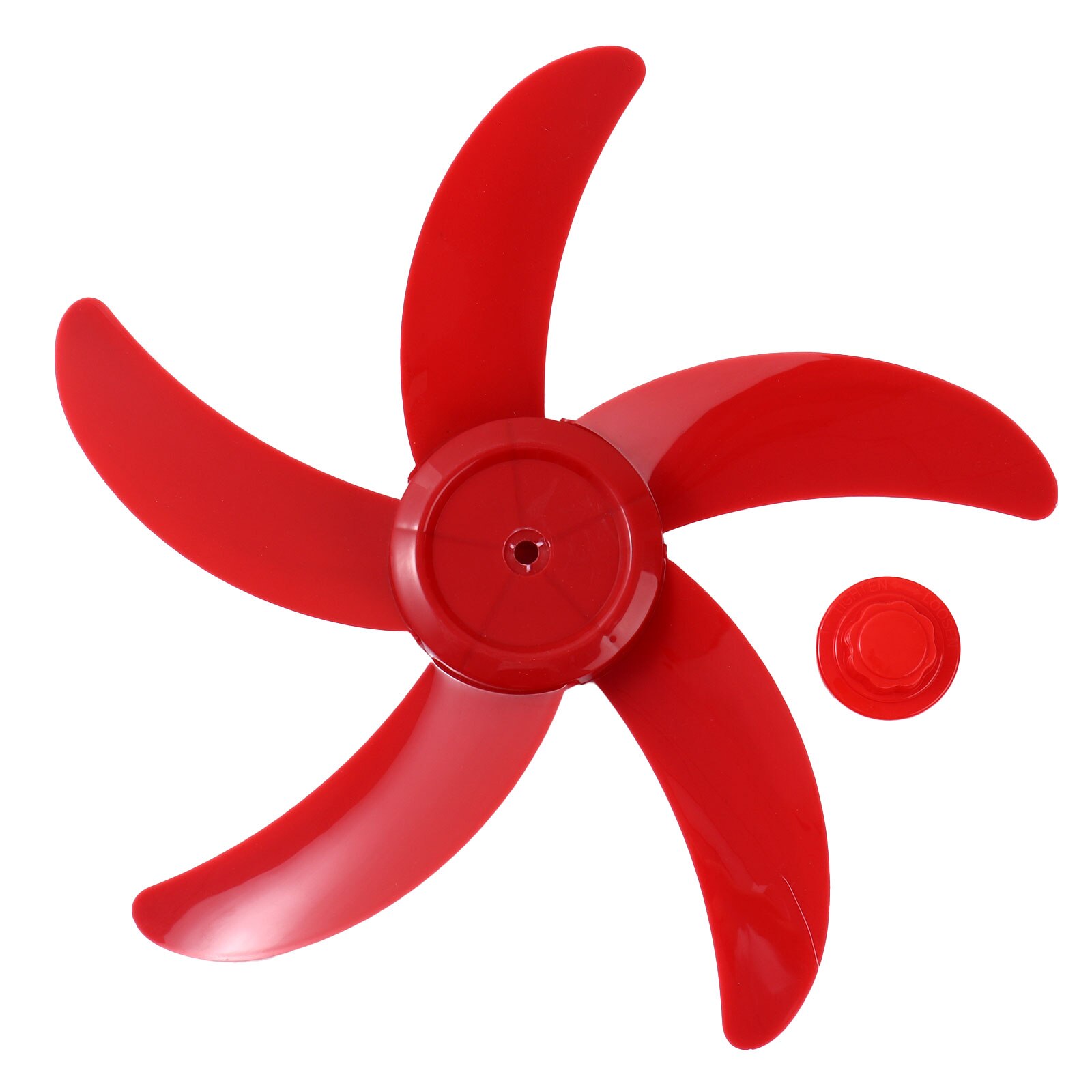 Hélice de ventilateur en plastique, 5 feuilles avec écrou, pièce de rechange pour accessoire général de Table sur pied de 16 pouces
