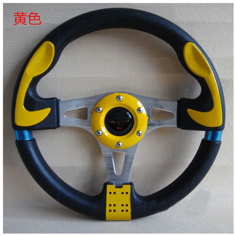 universal PVC Leather Steering Wheel 320mm 13inch racing steering wheel Aluminum for Drift Sport Steering Wheels and horn