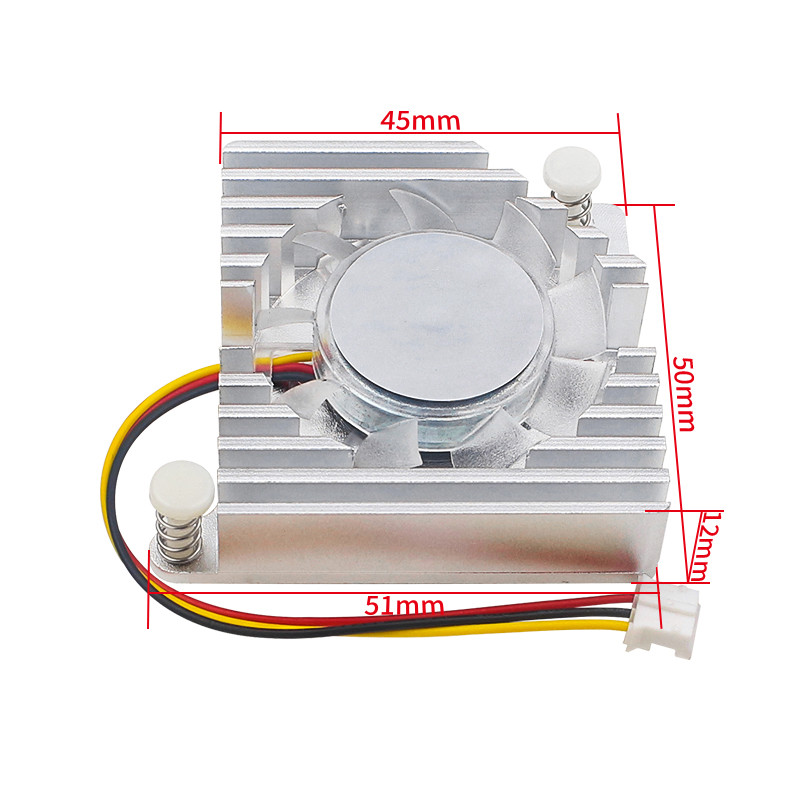 Ventilador de refrigeración Banana Pi BPI-R4, radiador de ventilador PWN de aleación de aluminio con disipador de calor, enfriador pasivo activo para placa de BPI-R4