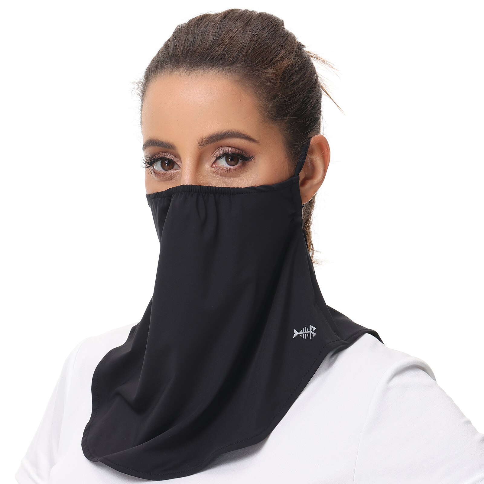 Bassdash UPF 50+ UV Men Women Face Neck Sunshade with Adjustable Earloops Sun Protection Neck Gaiter