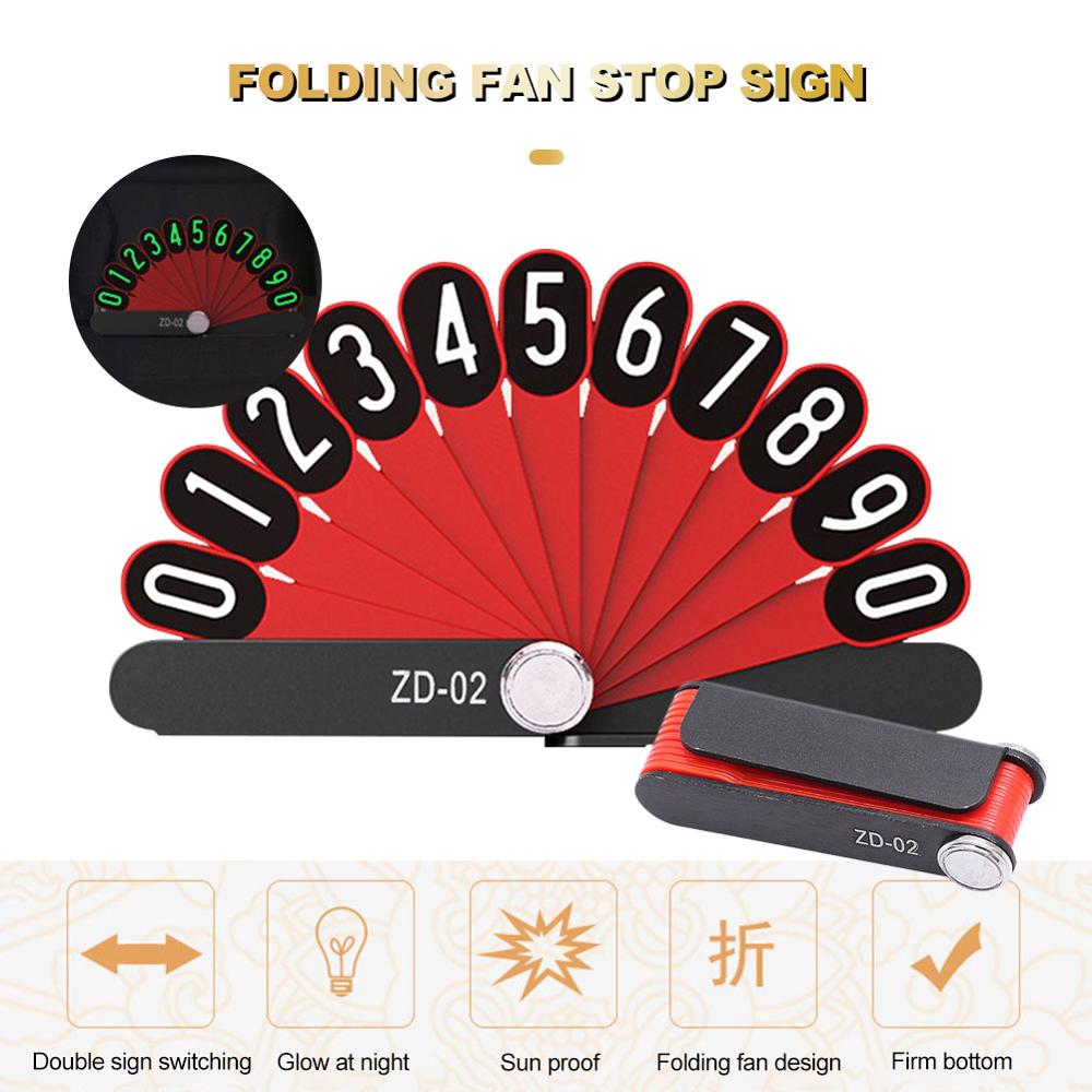 Auto Tijdelijke Parkeerkaart Telefoon Nummer Plaat Pauw Verspreiden Staart Vorm Parkeerkaart Universele Voor Auto &#39;S