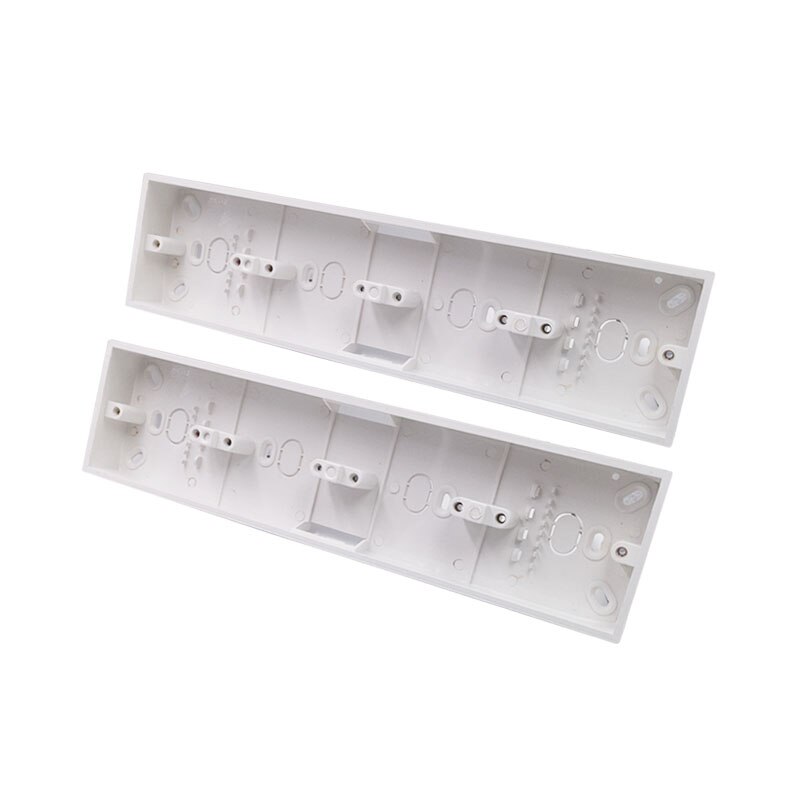 4-gang External Wall Mount Switch Junction Box 343*86*34mm for 86 Type Wall Switches Sockets