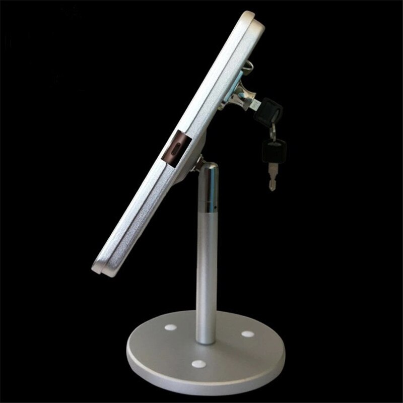 for iPad table holder safety stand locking enclosure display hotel countertop desk for 10.2" ipad