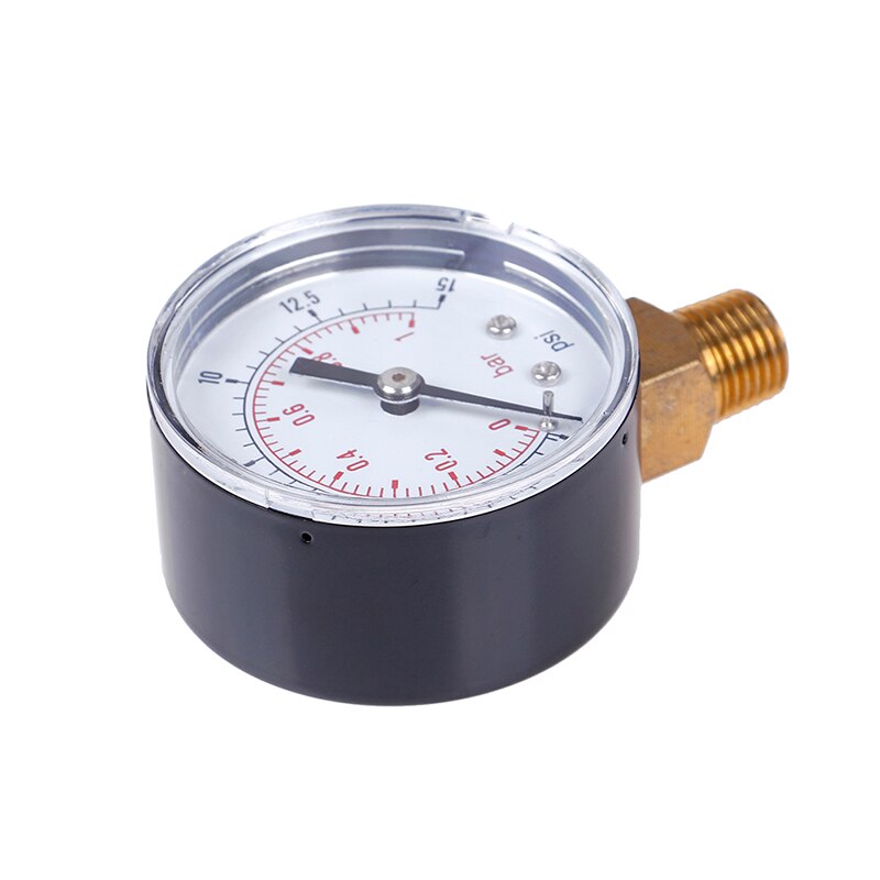 1 stk lavt overtryk til brændstof luftolie gas vand 50mm 0-15 psi 0-1 bar 1/4 bspt 70*50*22mm