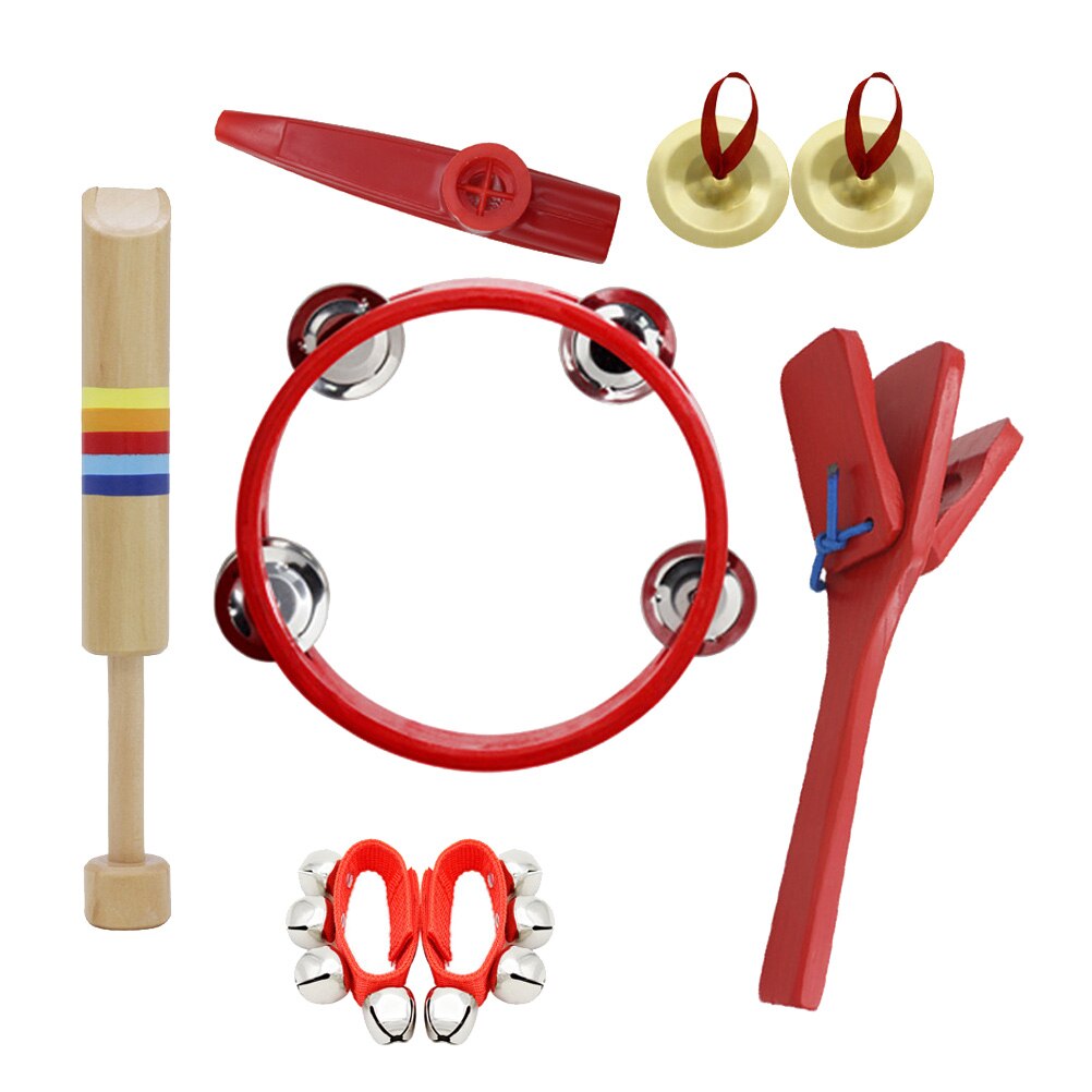 6pcs/set Educational Preschool Kids Toddler Musical Percussion Instruments: Default Title