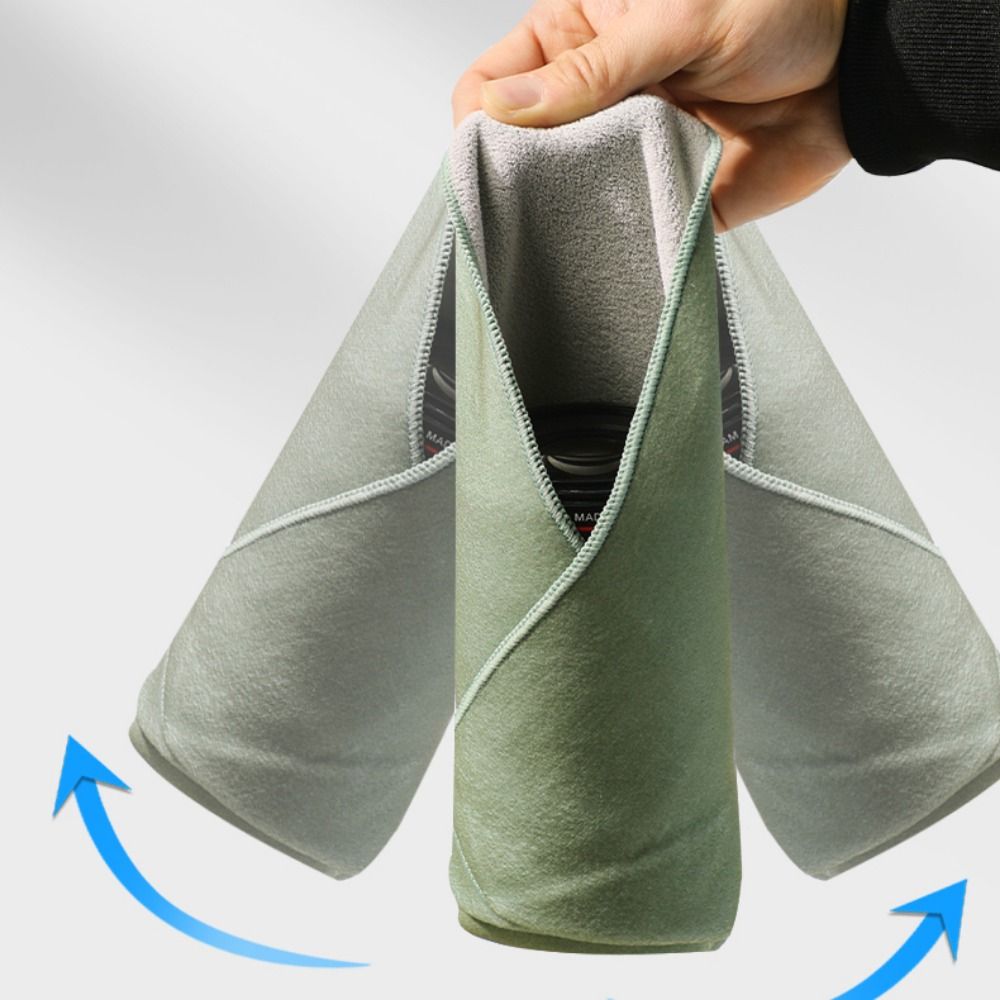 Plush Photography Camera Protective Wrap Wear Resistant Sticky Cloth Camera Inner Bag Outdoor Travel Camera Lens Protective Case