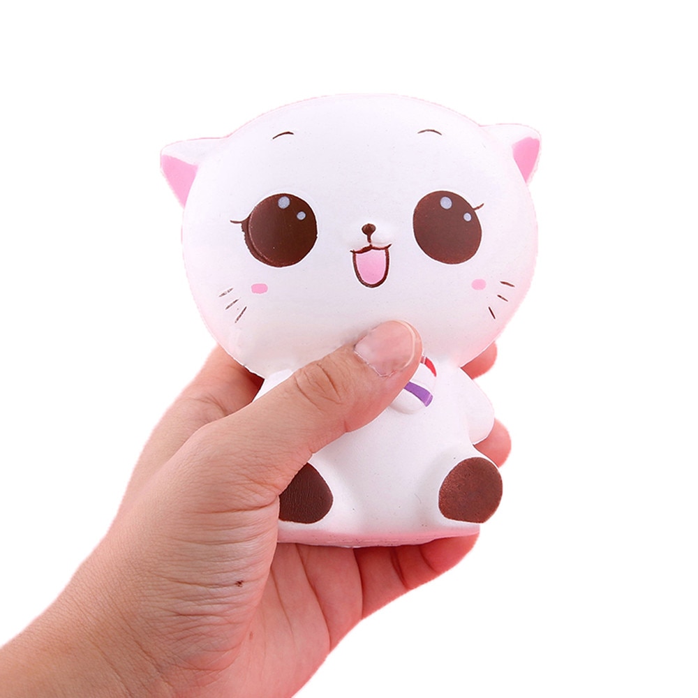 2018 Nuovo kawaii squishies Squishy Kitty Cat Bambola Lento Aumento Morbida Pizzico StressReliever Capretto antistress giocattoli juegos de mesa di goccia