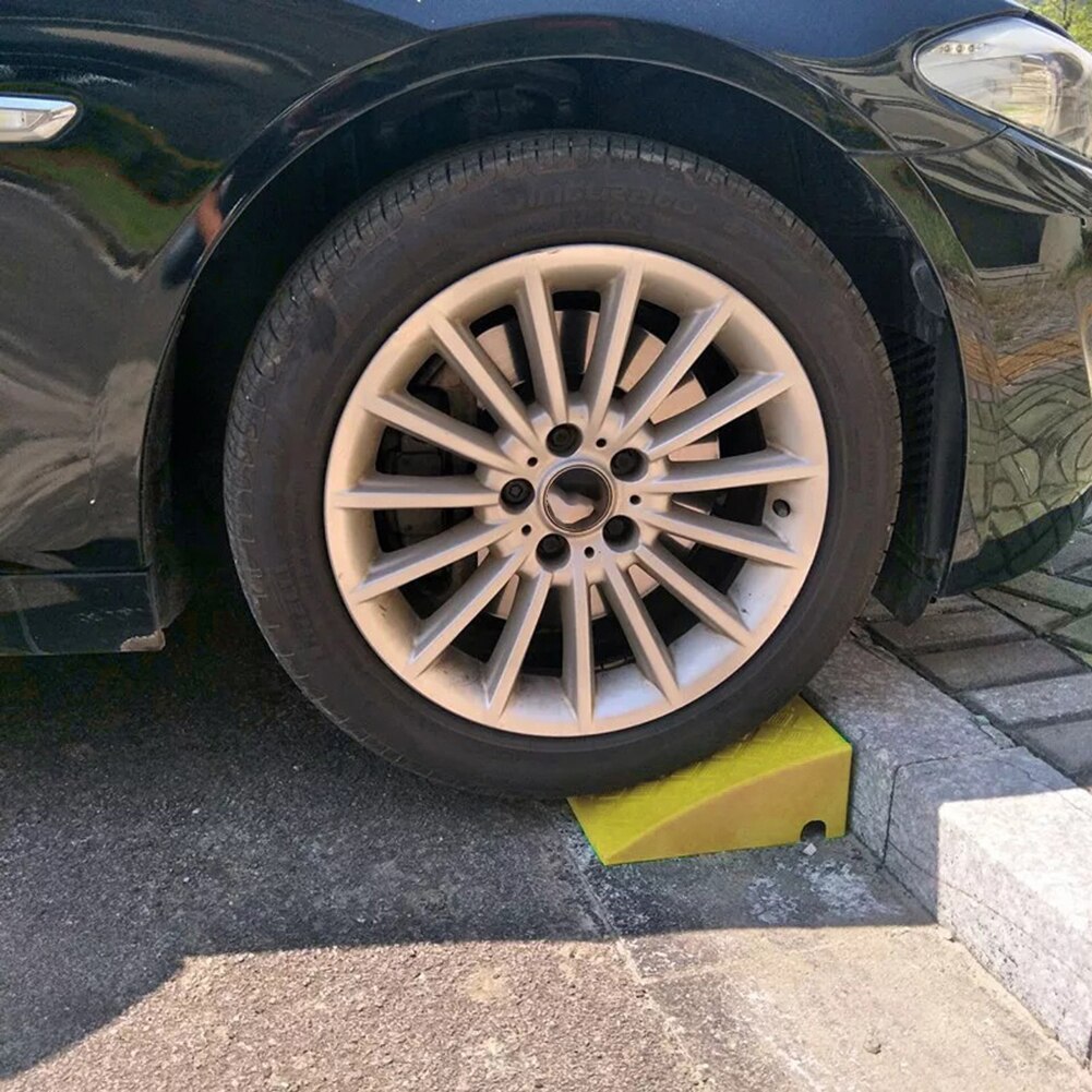 1 Pcs Portable Lightweight Curb Ramps Heavy Duty Plastic Threshold Ramp Kit For Car Trailer Truck Bike Motorcycle Slope Cushion