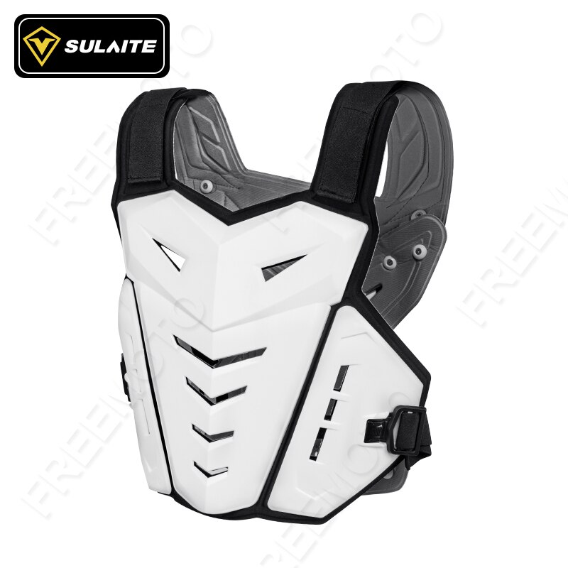 SULAITE – veste de Moto pour Motocross, gilet de protection dorsale, équipement de protection pour Moto hors route: White