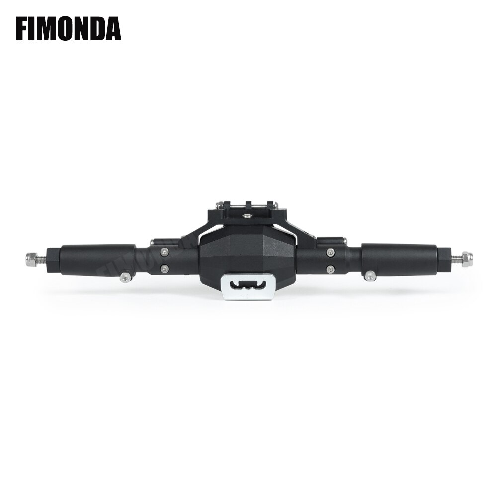 Fimonda Diamant-Vormige Aluminium Compleet Front & Achteras Voor 1/10 Rc Crawler Truck Axiale SCX10 Ii 90046 90047 Rgt 86100: Black Rear Axle