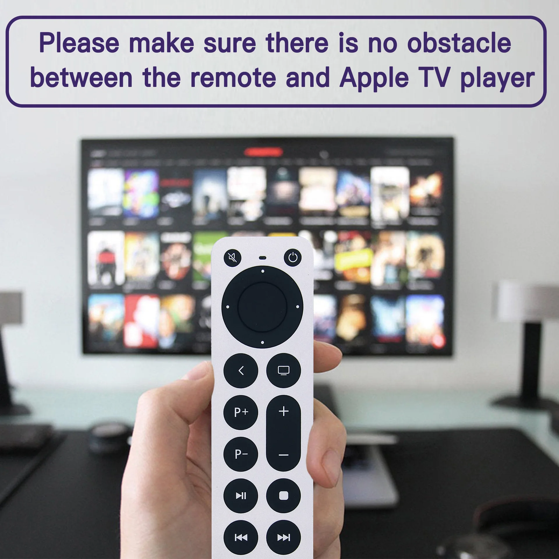 Vervangende Apple TV-afstandsbediening voor Apple TV 4K/Gen 1 2 3 4/HD A2843 A2737 A2169 A1842 A1625 A1427 A1469 A1378 A1218 (geen stem)
