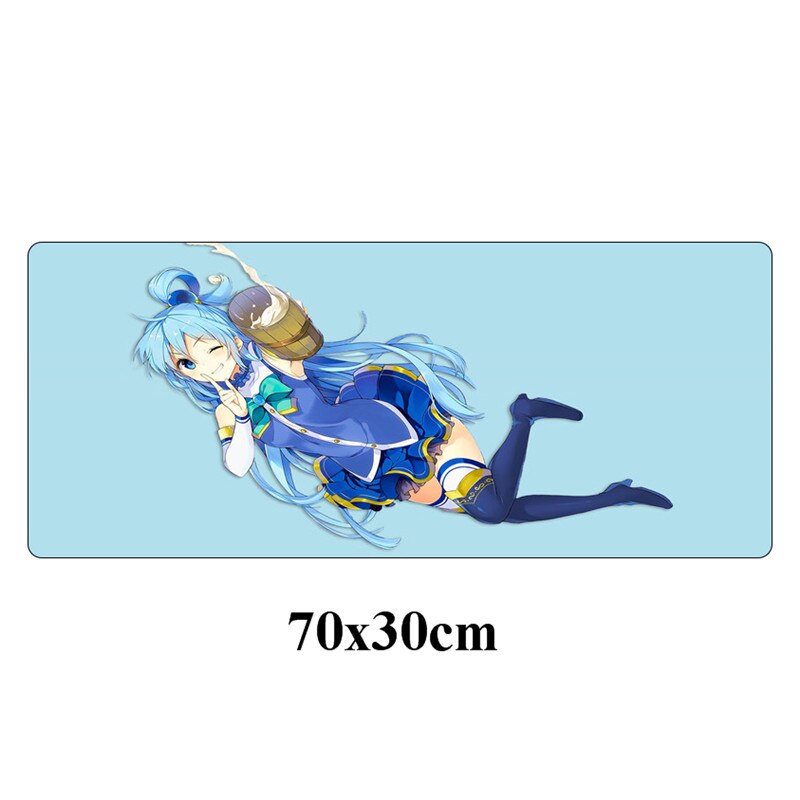 Large 70x30cm Japan Anime Konosuba Mouse Pad Laptop Desk Mouse Mat Locking Edge Rubber Computer Speed Gamer Gaming Mousepad: NO.6