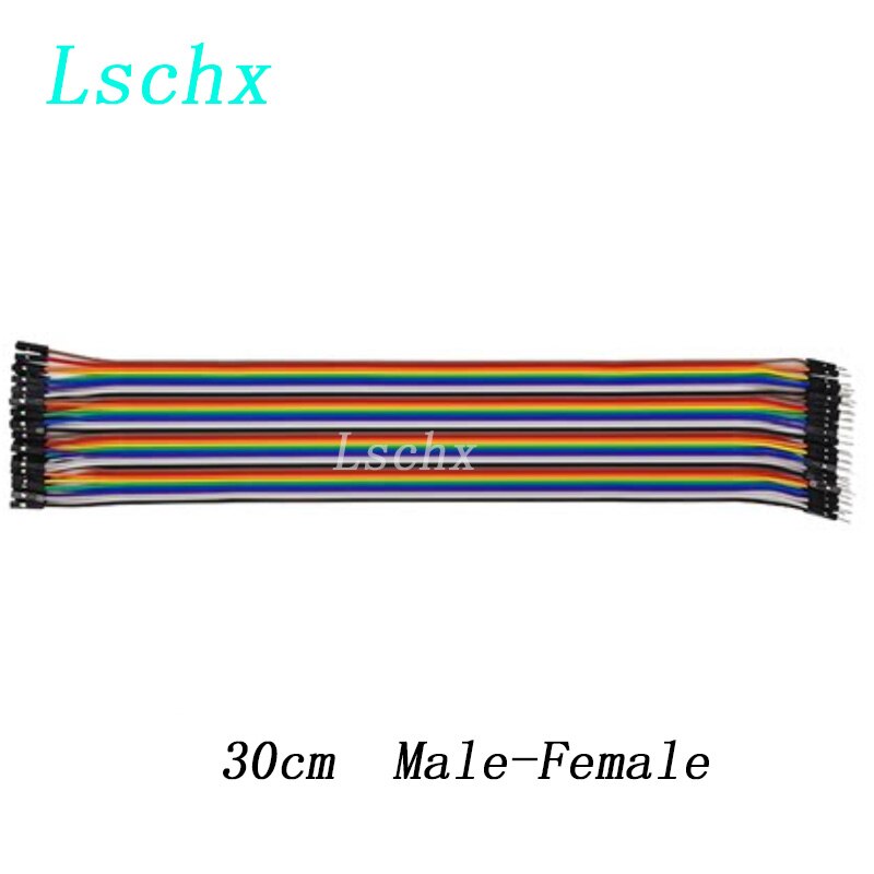 Fils de Raccordement DuPont pour Arduino, Câble de Connexion Mâle à Mâle + Femelle à Femelle et Mâle à Femelle, Kit de Bricolage, 40 Pièces: 30cm Female-Male