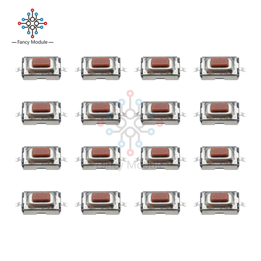 100PCS 3X6X2.5mm Tactile Push Button Switch Tact Switch Micro Switch 2 Pin SMD