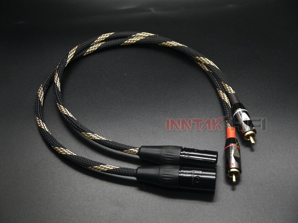 2Pcs/Pair CANARE AUDIO Cable RCA To XLR (Male or Female) HIFI Audio Cable For Amplifier DAC TV / 0.5M- 5M NO1062