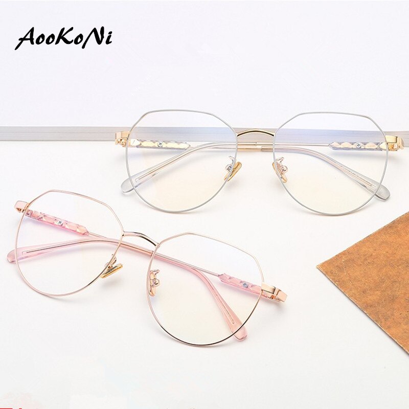 Polygon Student Glasses Frame Women Ultralight Prescription Eyeglasses Men Cat Eye Spectacles Myopia Optical Frame Eyewear
