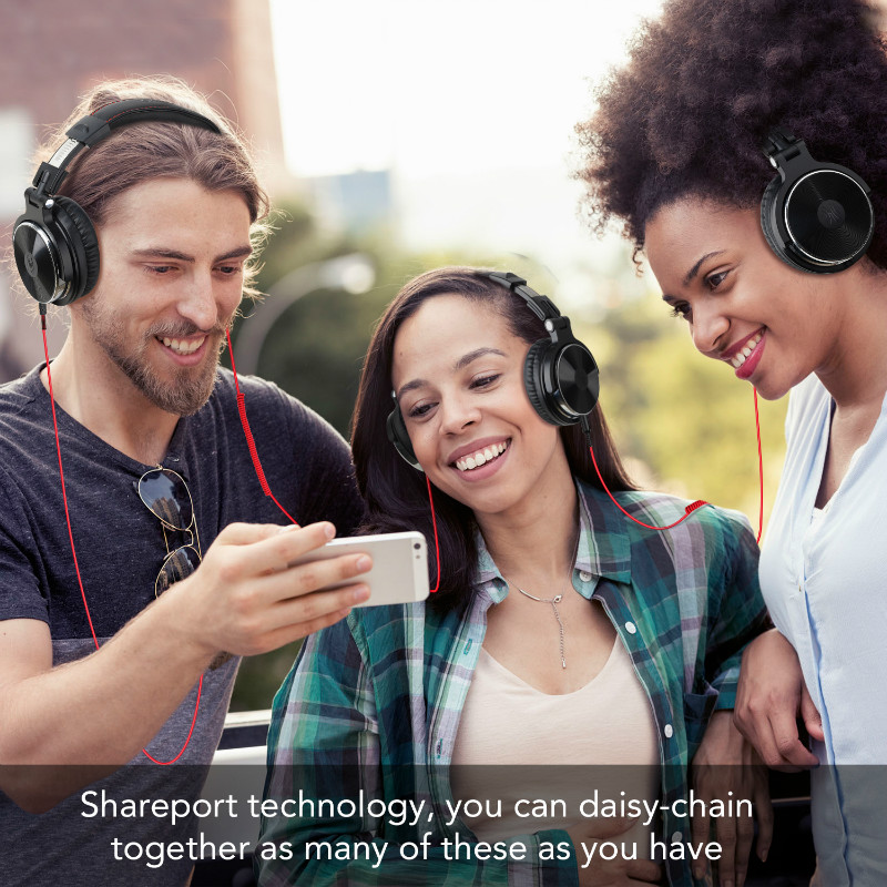 Oneodio-auriculares supraaurales de alta fidelidad para estudio, DJ, Monitor con cable, auriculares para juegos de música, auriculares para teléfono, ordenador, PC con micrófono