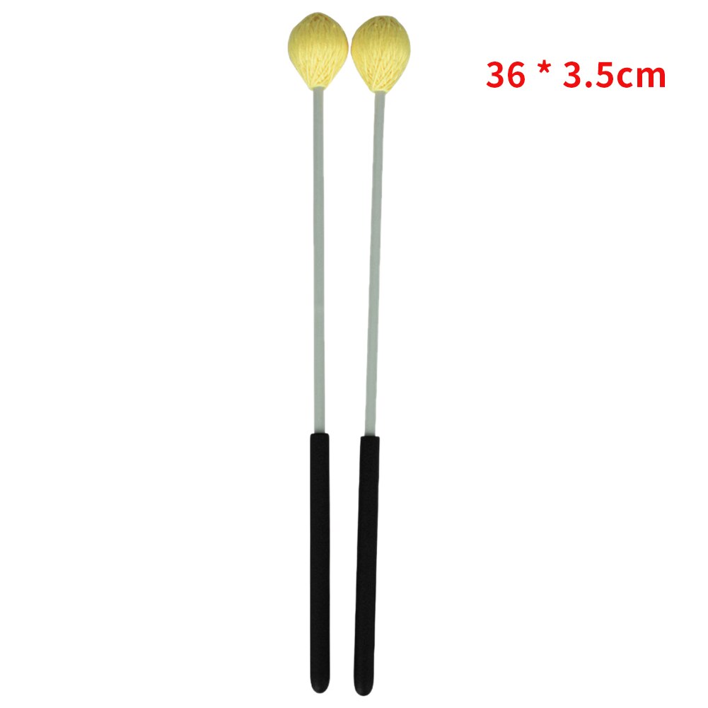 Wood Handle Easy Grip Instrument Accessories Performance Xylophone Piano Amateur Marimba Sticks Mallet Portable: Yellow 1