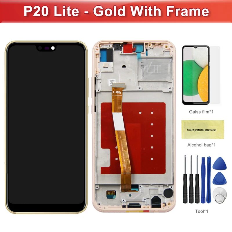 OEM For HUAWEI 5.84''P20 Lite For Nova 3e ANE-LX1 LX3 LX2 LCD Display Touch Screen Digitizer Assembly Replacement
