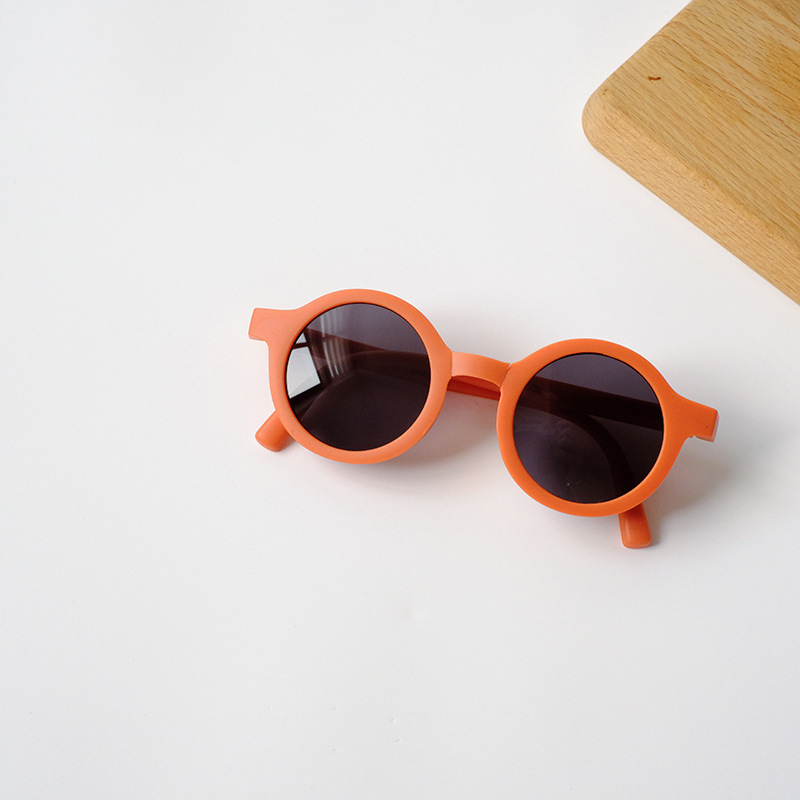 Gafas De Sol redondas con montura pequeña para niños y niñas, lentes De Sol plegables con protección UV400, Estilo Vintage, a la , para exteriores: Morado