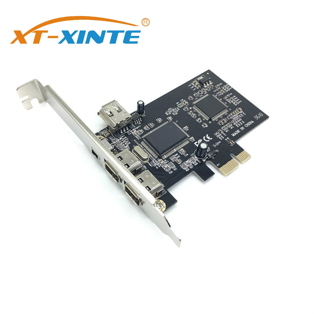 XT-XINTE Pcie 3 Poort 1394A Firewire Uitbreiding Pci Express Naar Ieee 1394 Adapter Controller 2X6 Pin En 1X4 Pin Voor Desktop