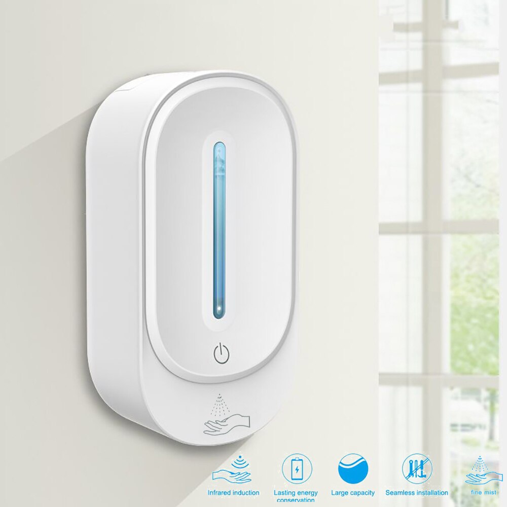 350ml Bathroom Automatic Liquid Soap Dispenser Wall-mounted Alcohol Soap Dispenser Foam Hand Washing Machine