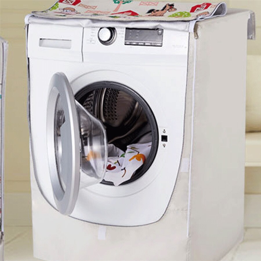 Waterproof Washing Machine Zippered Dust Guard Cover Protection Front Cover