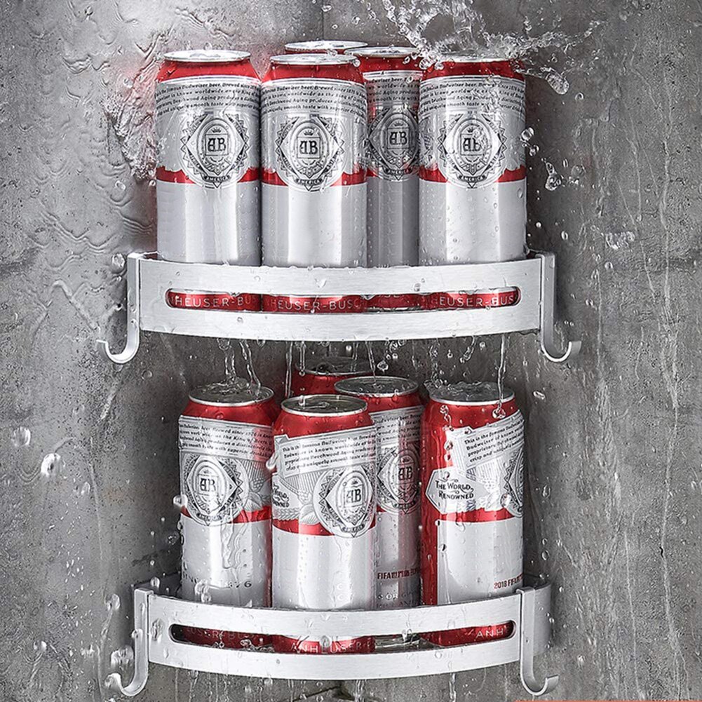 Self-adhesive Wall Triangular Shower Shelf Bathroom Corner Shelf Bath Rack Shampoo Storage Holder Organizer Shelves