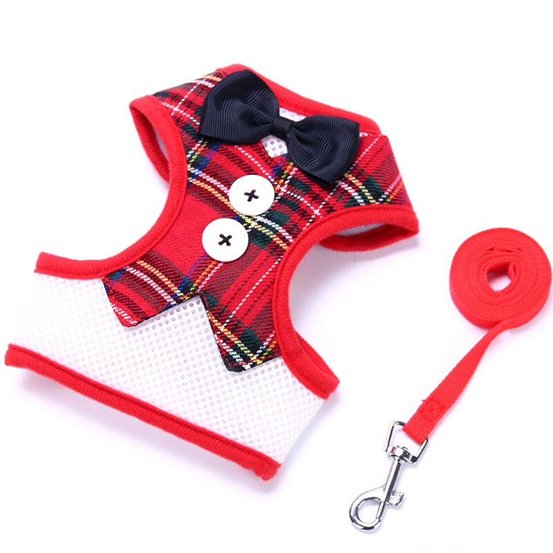 Pet Kleding Puppy Shirt Hond Wedding Tuxedo Westerse Stijl Pak Strikje Kleding Kleding Met Leash: L / A