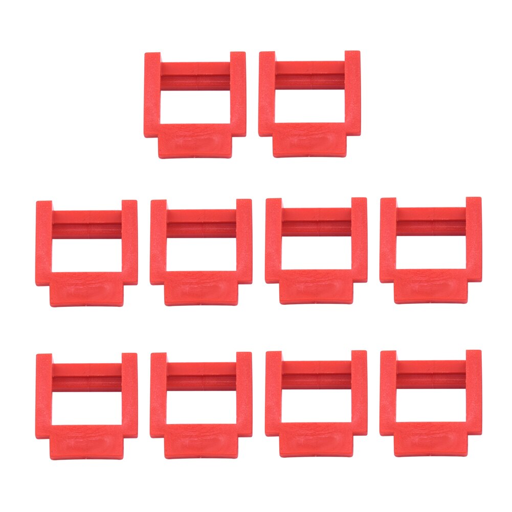10pcs PCIE Riser 1X Retainer Vertical Mount Locker USB Holder Cable Extender Riser PCIE Riser for Video Card Miner Mining: Red