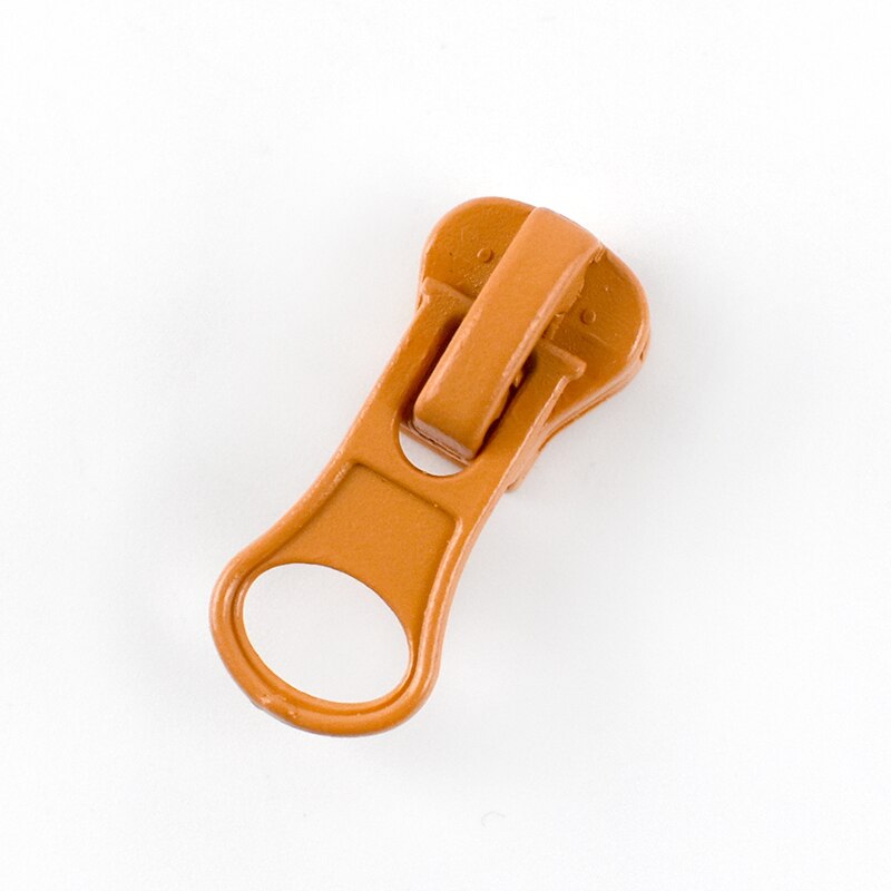 Meetee 10pcs 5# Resin Zipper Head Thick Candy Color Zipper Pull Slider DIY Repair Pillow Quilt Bedding Bags Sewing Clothes ZT005: Orange