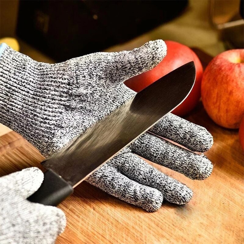 High-strength Grade Level 5 Protection Safety Anti Cut Gloves Kitchen Cut Resistant Gloves for Fish Meat Cutting Safety Gloves