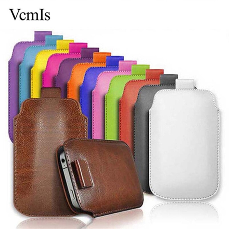 PU Leather Pull Tab Sleeve Pouch For LG K9 / K8 /Aristo2 X210/Zone 4/X2 Phone Cases Bag Universal Full Protection Pouch