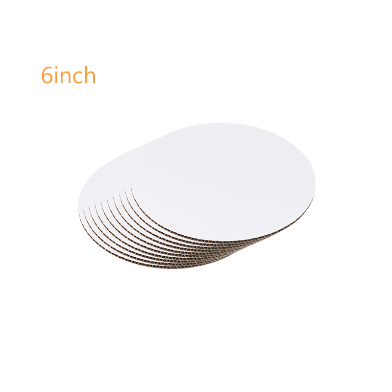 Set of 5 Gold/White Cake Board 6/8/10/12/14 Inchesround Cake Base Board Thin Cardboard Circles Cakes Decorating Supplies 0109: 6 inch  10 pcs