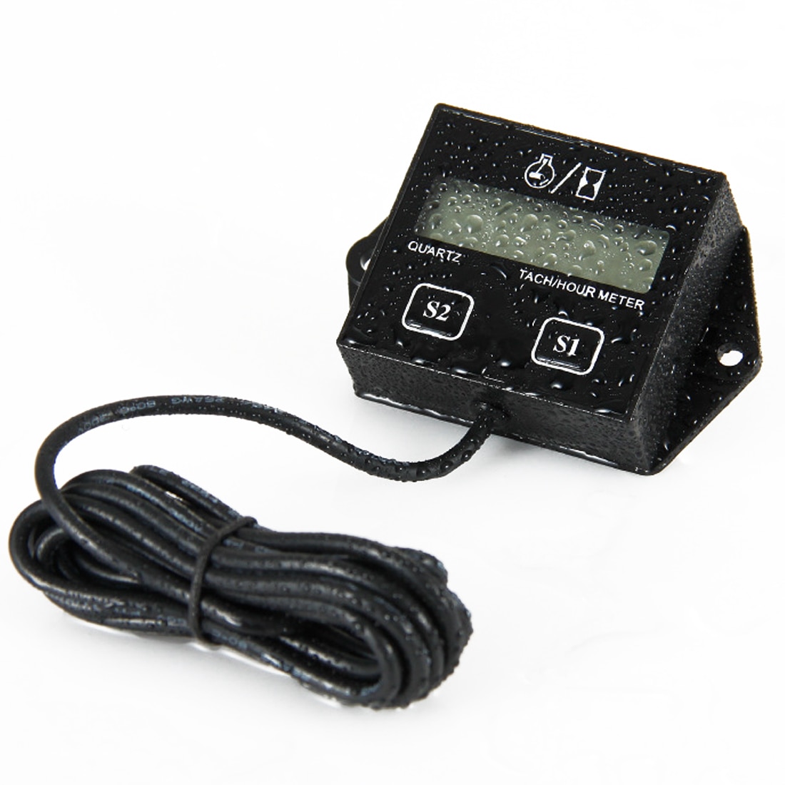 Digital Engine Tach Hour Meter Tachometer Gauge Inductive Display For Motorcycle Motor Marine Chainsaw Boat