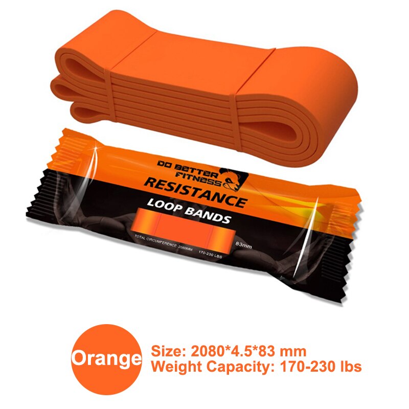 Bandas elásticas de estiramiento para ejercicio, 208cm, asistencia para entrenamiento físico, Pilates, entrenamiento en casa: 1pcs Orange band