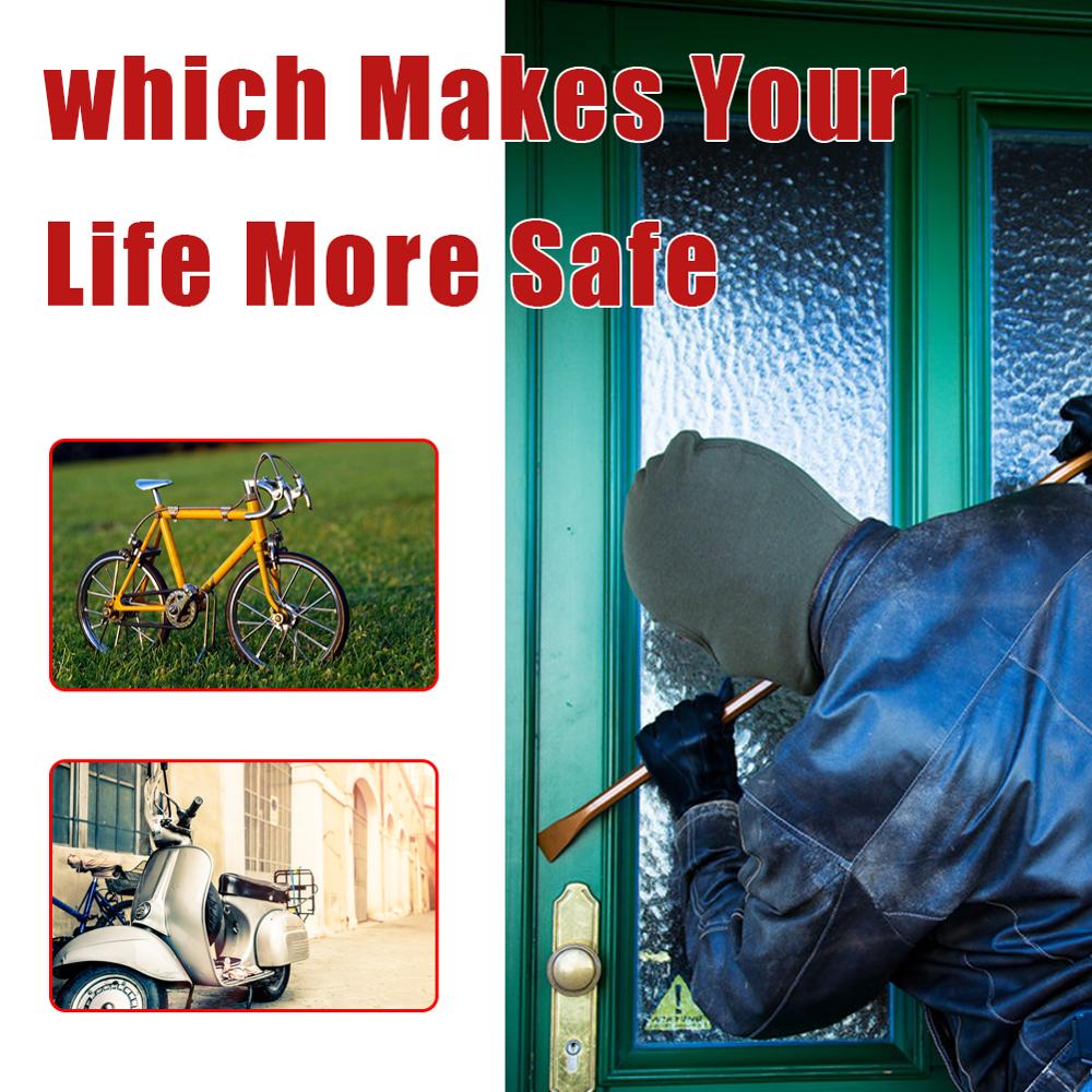 Waterproof Bike Anti-Theft Alarm Wireless Remote Control Motorcycle Bicycle Security Alarm 113dB Electric Car Alarm Sensor