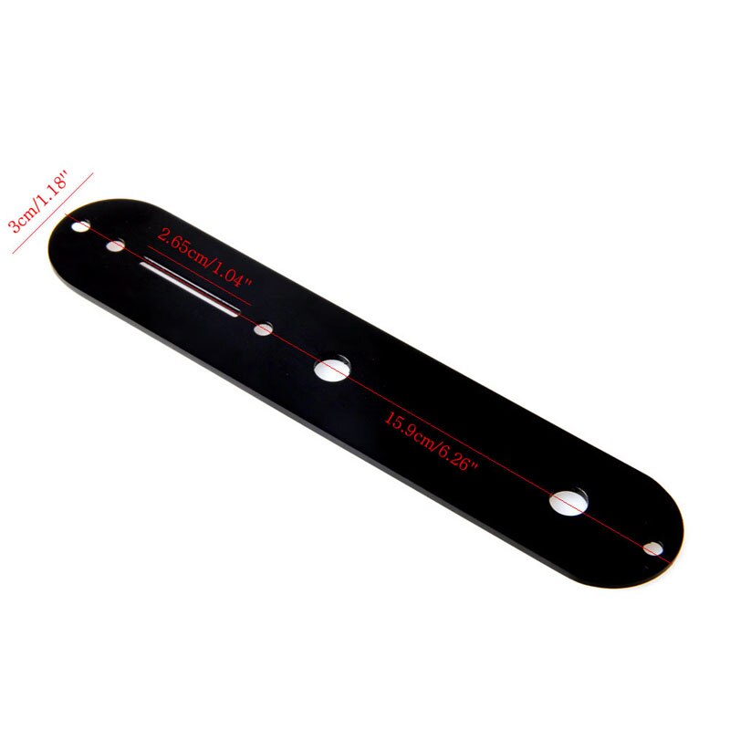 Plated Control Plate for Fender Telecaster Tele Electric Guitar Black