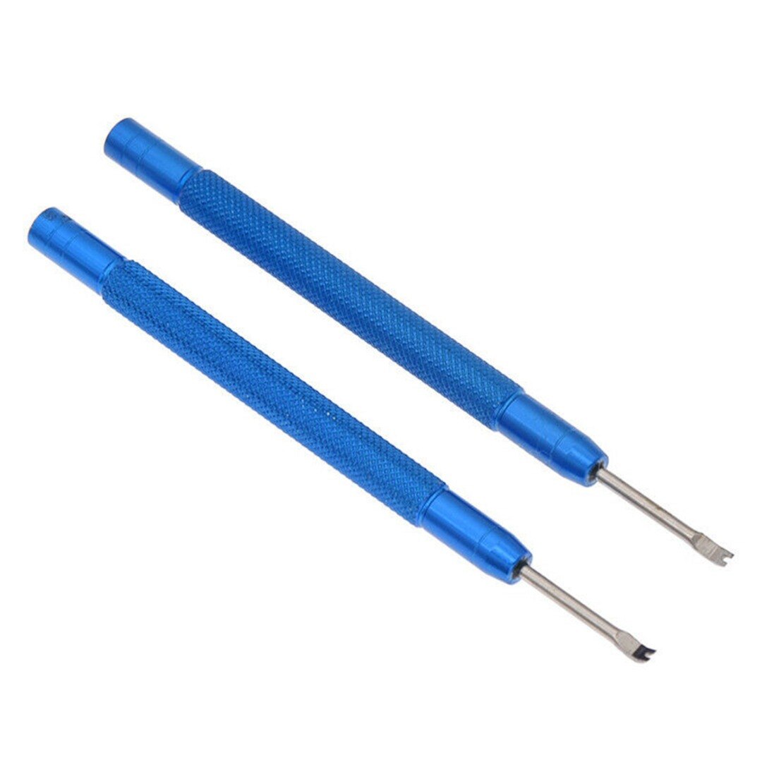 Blauw Rood Willekeurige 2 stuks Metalen Professionele Pin Hendel Vervangen Horlogemaker Repair Tool Precisie Horloge Hand Remover Puller