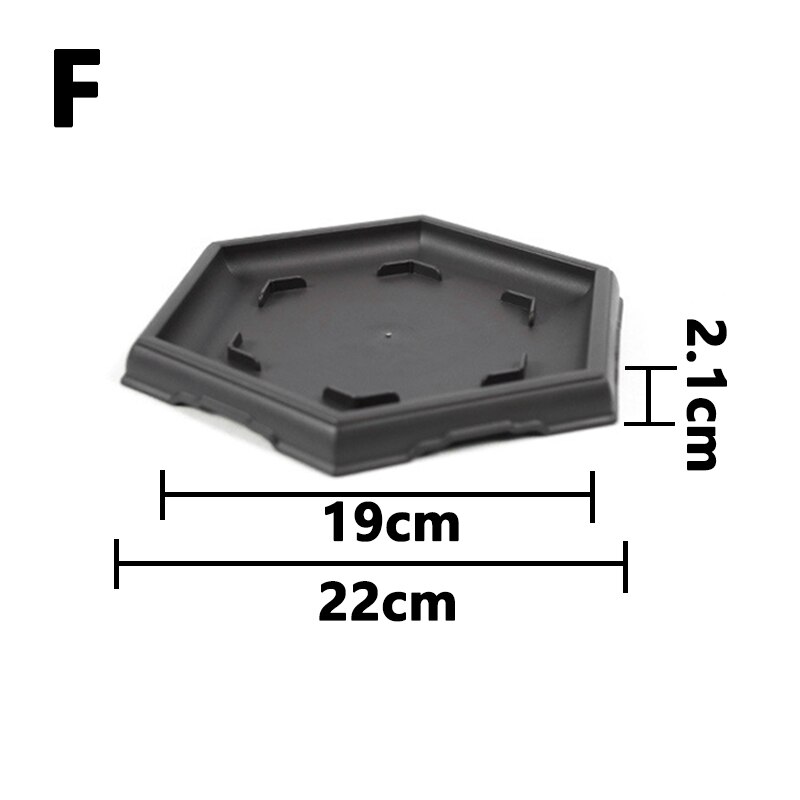 Floor Pots Plastic Plant Flower Nursery Pot For Home Decor Large Hexagonal Outdoor Garden Flowerpot With Tray Garden Supplies: 06
