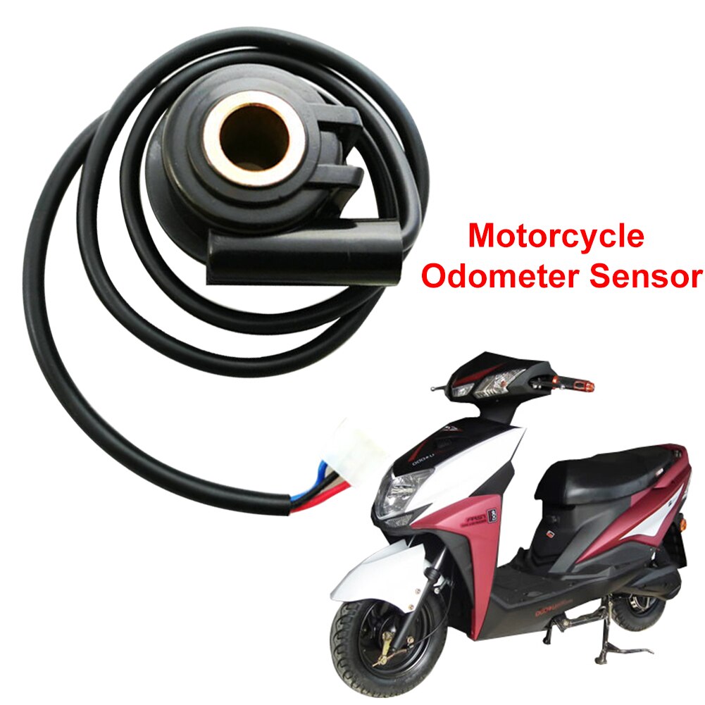 Easy Install 3 Pin Connection Motorcycle Odometer Sensor Black Durable Assembly Replacement Parts Spare Cable Digital Universal