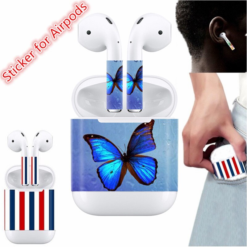 Komende Stickers voor AirPods Skin Siliconen Case voor AirPods Skin Decal Beschermende Cover Wraps: AirPods0043