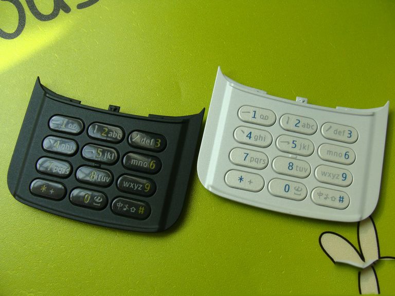 Zwart/Wit Ymitn Gsm Behuizing Case Toetsenborden Toetsenborden Voor Nokia N86