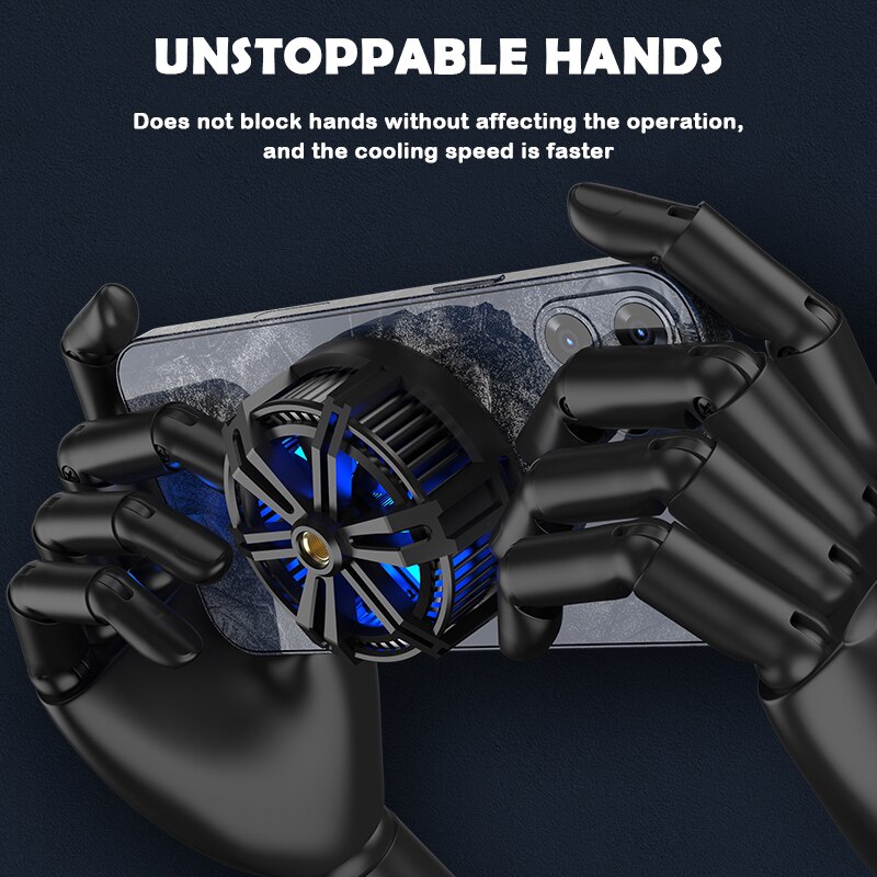 Halfgeleider Mobiele Telefoon Cooler Beugel Draagbare Magnetische 15W Draadloze Opladen Koellichaam Voor Android Iphone Telefoon Accessoires