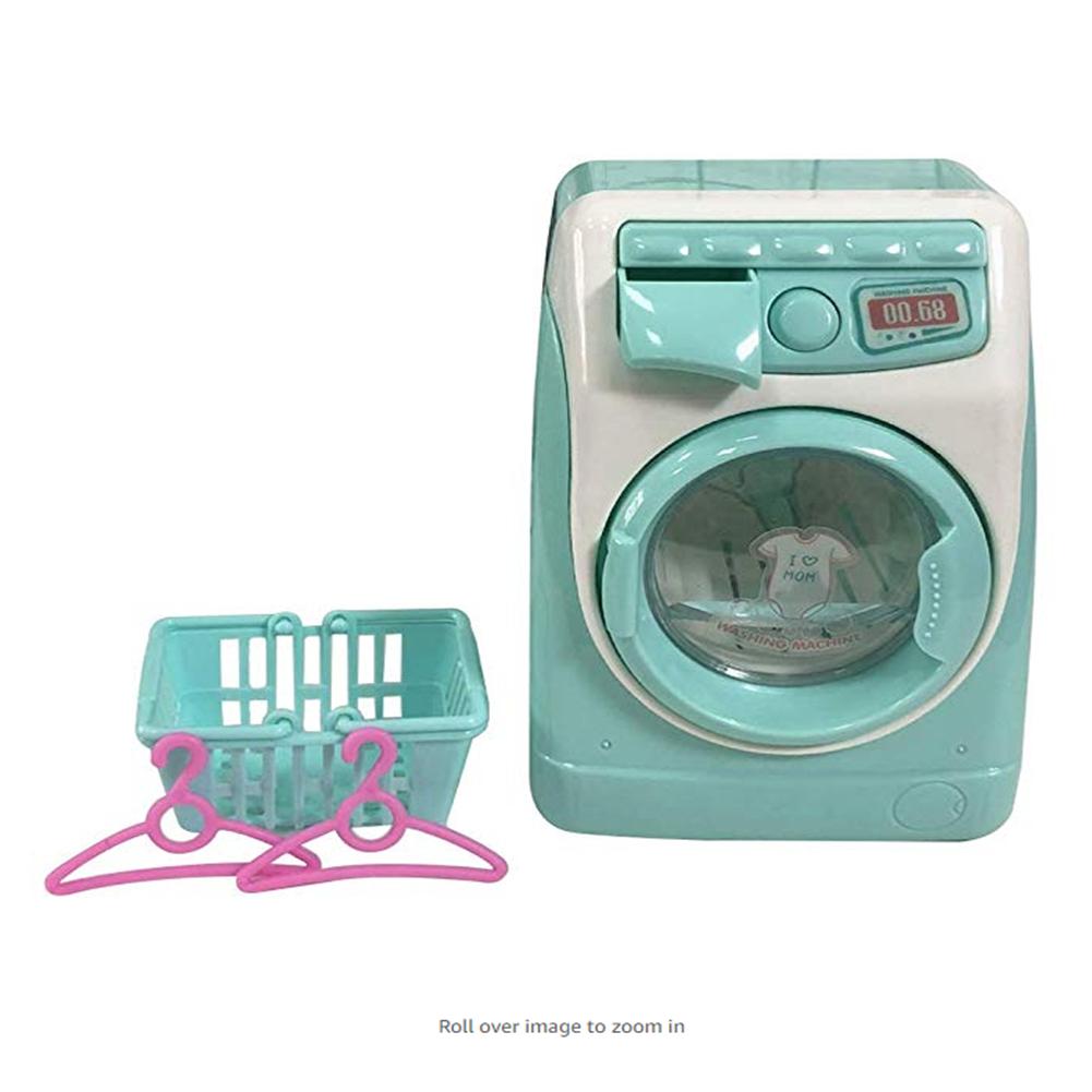 Plast elektrisk mini vaskemaskine legetøj roterende dræning simuleret børn foregiver lege vaskemaskine legetøj: Default Title