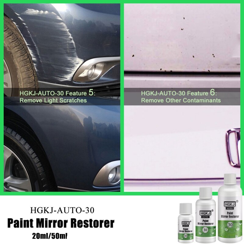 HGKJ-AUTO-30 Paint Mirror Restorer Automotive Paint Mirror Reducing Agent Scratch Repair Mirror Restorer