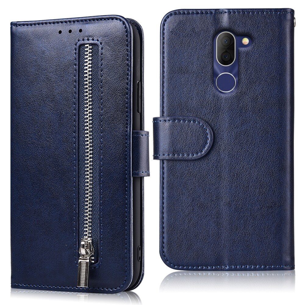 Case For Alcatel 3X 5058I 5058Y Case Zipper Wallet Flip Leather Case Alcatel 3X 5058 Soft Coque Fundas