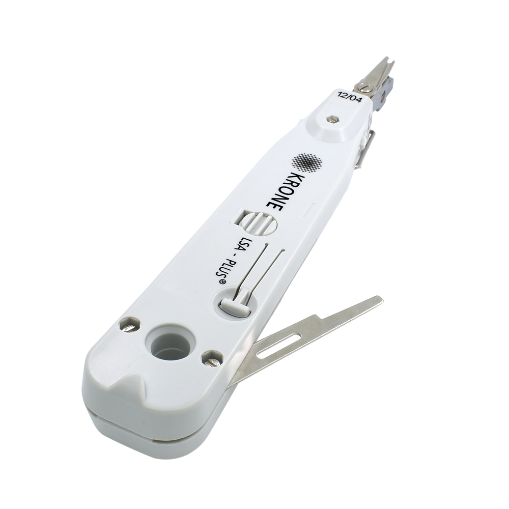 TISHRIC Originele Grijs Krone Professionele Telecom Telefoon Draad Kabel Lsa-plus RJ11 RJ45 Optische Punch Down Tool Kit Netwerk